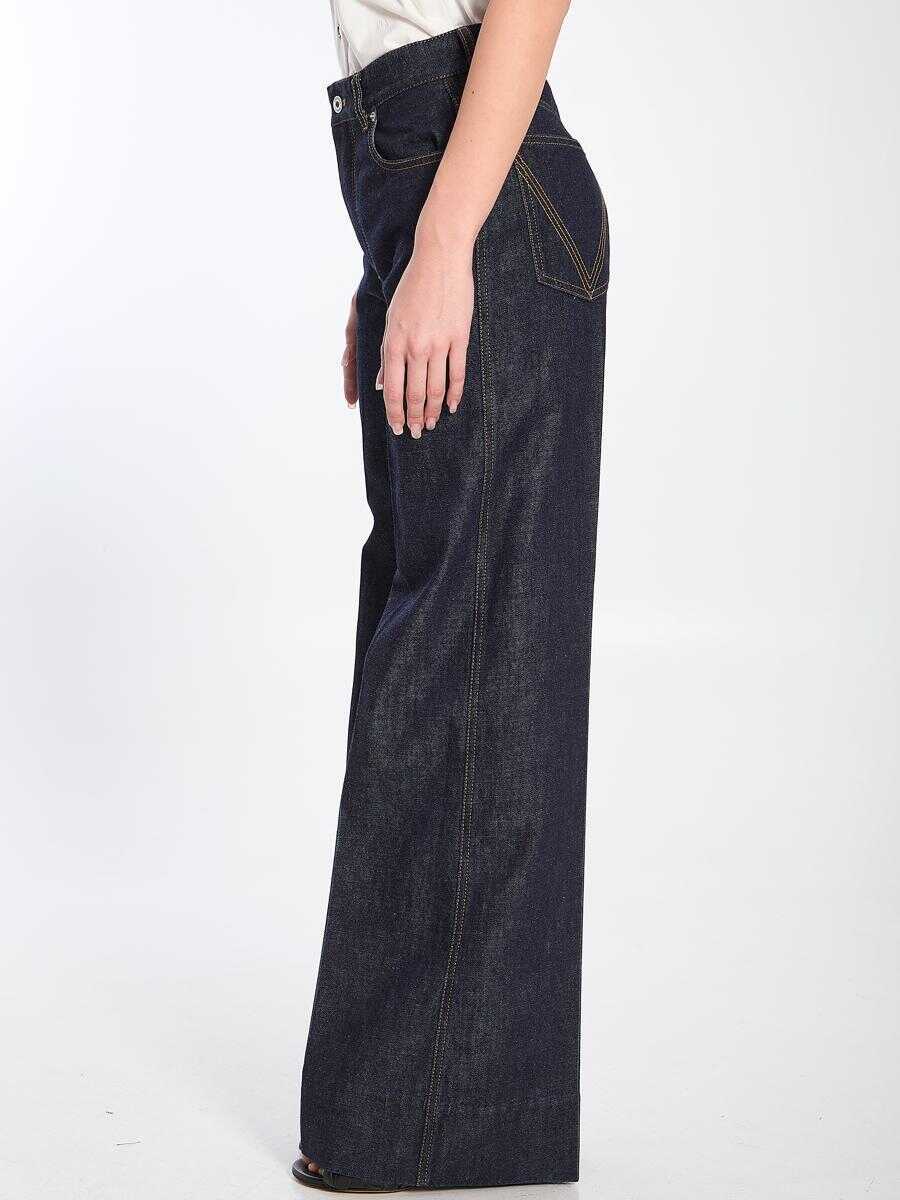 Blugi Bottega Veneta Palazzo Jeans BLUE Femei (BM 16798178) 3