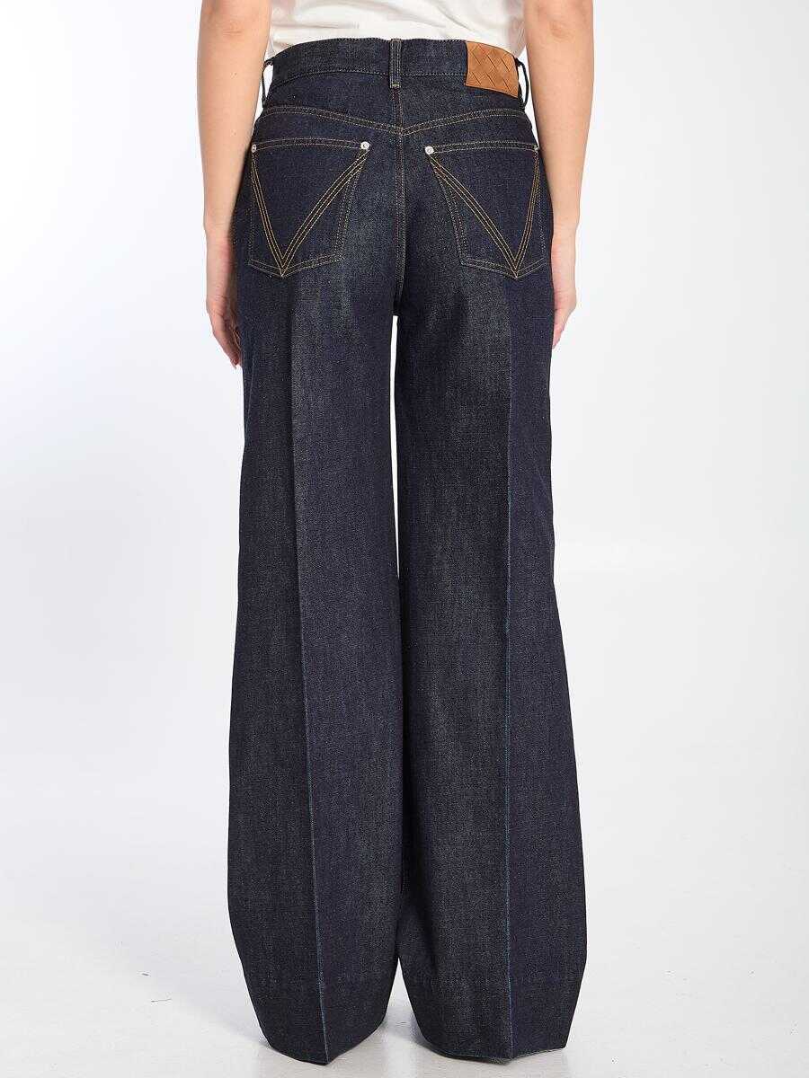 Blugi Bottega Veneta Palazzo Jeans BLUE Femei (BM 16798178) 4