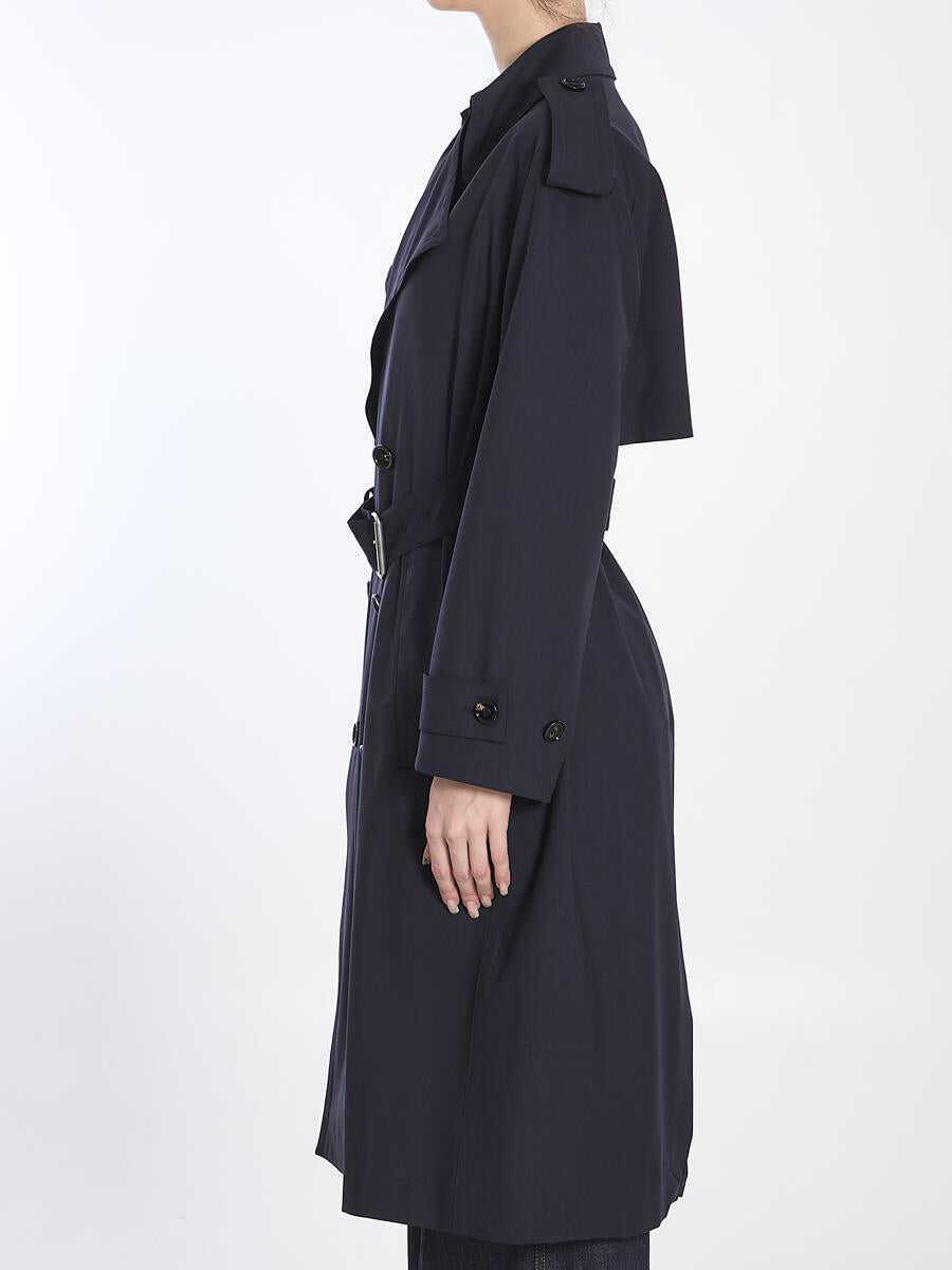 Paltoane Bottega Veneta Fine Wool Trench Coat BLUE Femei (BM 16798286) 3