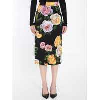 Fuste Floral Pencil Skirt Femei