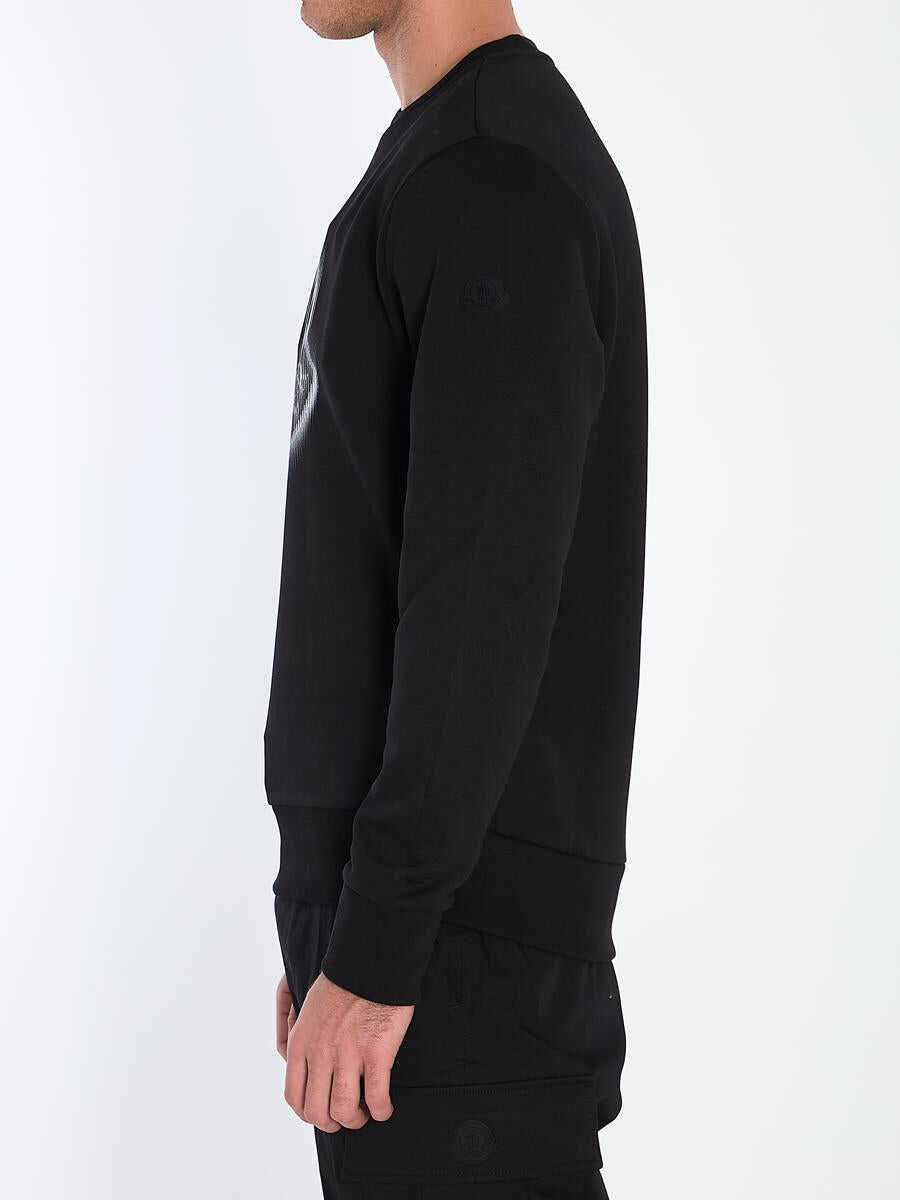 Pulovere Moncler Blurred Logo Sweatshirt Black Barbati (BM 16798427) 3