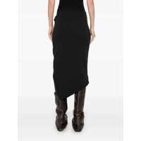 Fuste THE ATTICO Dama - Fuste THE ATTICO Asymmetrical Midi Skirt Black Femei (BM 16799237) - B-mall.ro