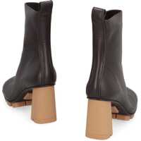 Bocanci Bottega Veneta Dama - Bocanci Bottega Veneta Bottega Veneta Shore Leather Ankle Boots BROWN Femei (BM 16799444) - B-mall.ro
