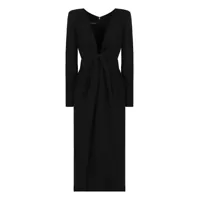 Rochii Emporio Armani V-Neck Dress Femei
