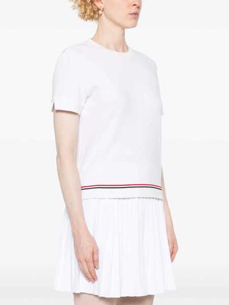 Tricouri Thom Browne Thom Browne T-Shirts & Tank Tops WHITE Femei (BM 16801145) 3