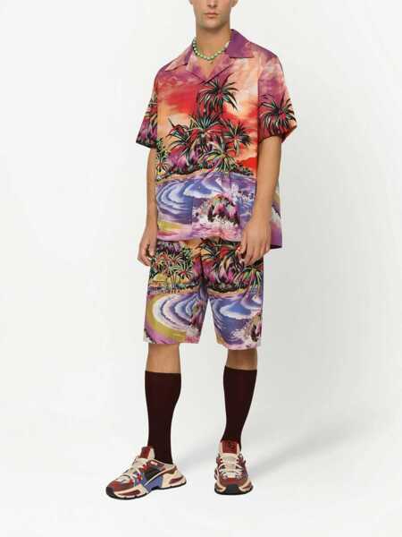 Pantaloni Dolce & Gabbana Dolce & Gabbana Printed Shorts MULTICOLOUR Barbati (BM 16801469) 3