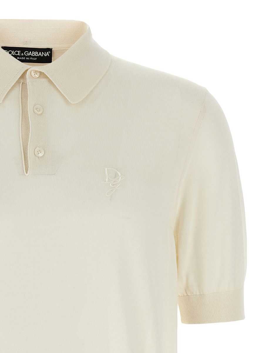 Tricouri Polo Dolce & Gabbana Dolce & Gabbana Polo BIANCONATURAL Barbati (BM 16801529) 3