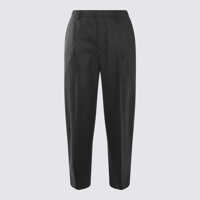 Pantaloni scurti Brunello Cucinelli Dark Grey Wool Pants Femei