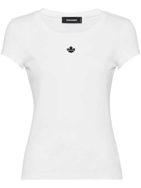 Tricouri DSQUARED2 DSQUARED2 D2 Cotton T-Shirt WHITE Femei (BM 16803761) 1