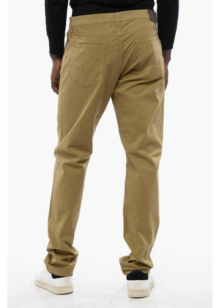 Pantaloni casual CORNELIANI Id 5-Pocketed Stretch Cotton Pants With Belt Loops Green Barbati (BM 16804506) 2