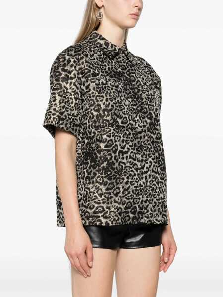 Camasi casual AllSaints Animal Patterned Short Sleeved Jemi Leppo Shirt Multicolor Femei (BM 16804563) 3