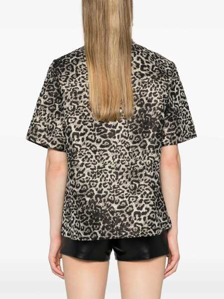 Camasi casual AllSaints Animal Patterned Short Sleeved Jemi Leppo Shirt Multicolor Femei (BM 16804563) 4
