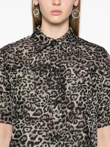 Camasi casual AllSaints Animal Patterned Short Sleeved Jemi Leppo Shirt Multicolor Femei (BM 16804563) 5