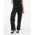 Nanushka High Waist Satin Pants With Belt Loops Black