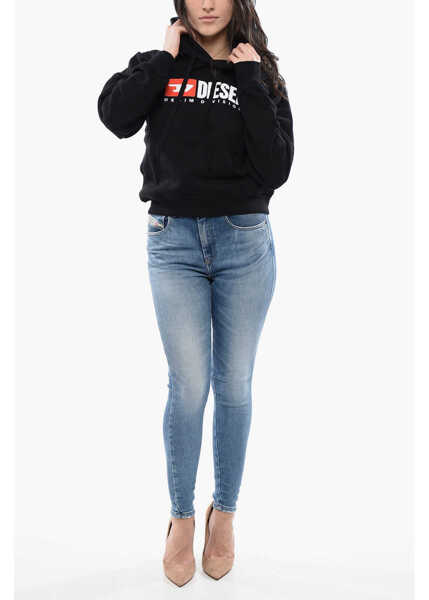 Bluze de trening Diesel Red Tag Hoodie F-Reggy-Div With Embroidery Logo Black Femei (BM 16804602) 4