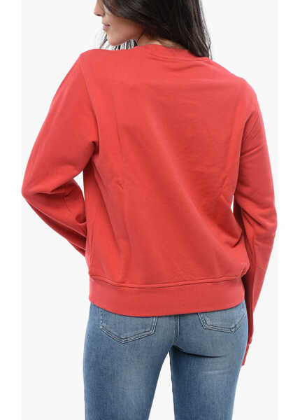 Bluze de trening Diesel Red Tag Crew-Neck F-Reggy-Div Sweatshirt With Embroidery Log Red Femei (BM 16804605) 2