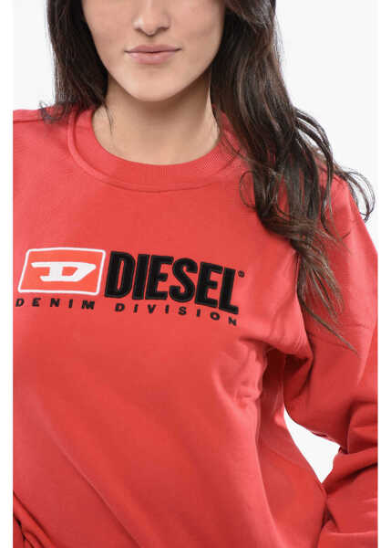 Bluze de trening Diesel Red Tag Crew-Neck F-Reggy-Div Sweatshirt With Embroidery Log Red Femei (BM 16804605) 3