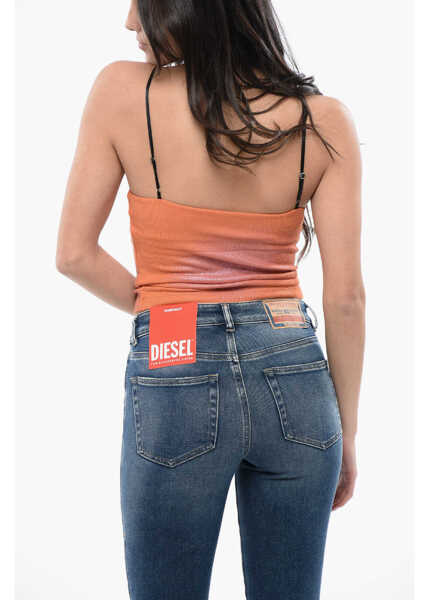 Bluze Diesel Red Tag Lurex Corduroy T-Wami Top Orange Femei (BM 16804620) 2