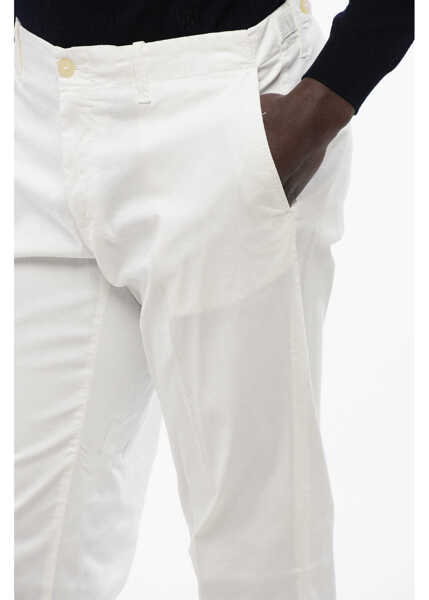 Pantaloni casual CORNELIANI Id Stretch Cotton Chino Pants With Belt Loops White Barbati (BM 16804743) 2