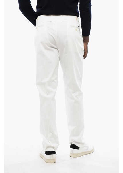 Pantaloni casual CORNELIANI Id Stretch Cotton Chino Pants With Belt Loops White Barbati (BM 16804743) 4