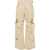 R13 High Waisted Lightweight Cotton Cargo Pants Beige