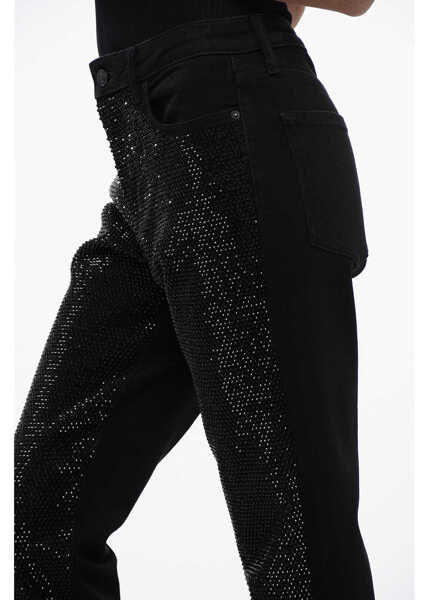 Blugi drepti AllSaints Straight Leg Rali Jeans Embellished With Rhinestones 16Cm Black Femei (BM 16804821) 2