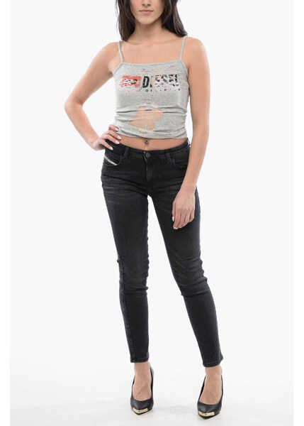 Blugi skinny Diesel Mid Waist 2015 Babhila Skinny Fit Jeans 13,5Cm L32 Black Femei (BM 16804848) 4