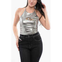 Bluze Lurex T-Salila-Od Halter Neck Top With Cut Out Detail Femei