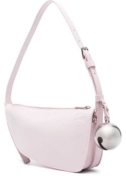 Genti de umar Burberry Patent Leather Shield Sling Shoulder Bag With Silver-Tone Ch Beige Femei (BM 16804983) 3
