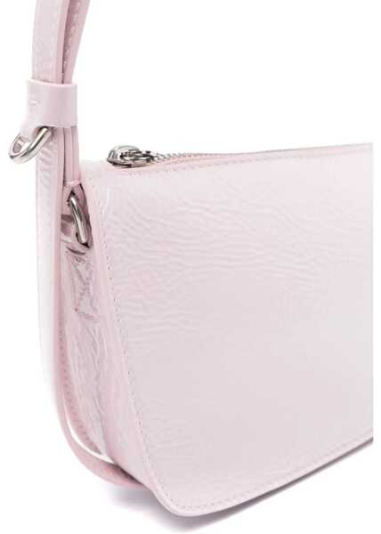 Genti de umar Burberry Patent Leather Shield Sling Shoulder Bag With Silver-Tone Ch Beige Femei (BM 16804983) 4