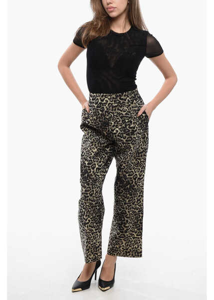 Pantaloni casual AllSaints Animal Patterned Relaxed Fit Jemi Leppo Pants Multicolor Femei (BM 16804992) 3