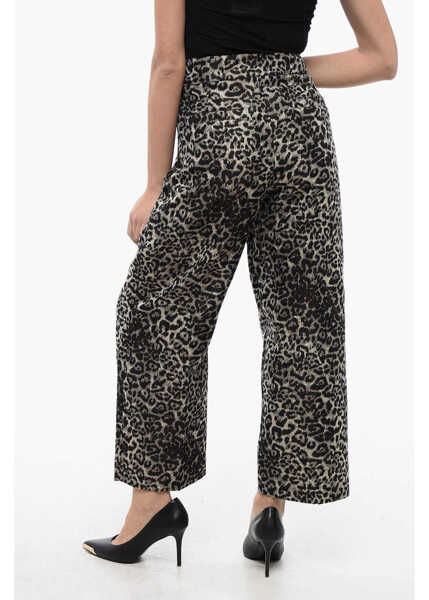 Pantaloni casual AllSaints Animal Patterned Relaxed Fit Jemi Leppo Pants Multicolor Femei (BM 16804992) 4