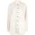 Nanushka Solid Color Fabian Overshirt With Double Breast Pocket Beige