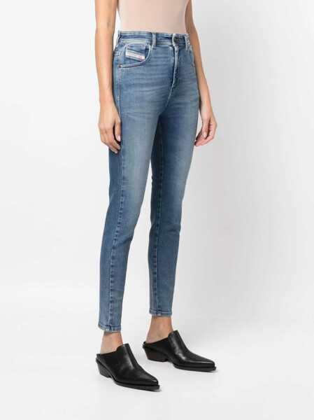 Blugi skinny Diesel High Waist 1984 Slandy Skinny Fit Jeans 10Cm L32 Blue Femei (BM 16805031) 3