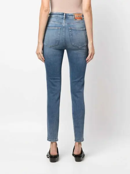Blugi skinny Diesel High Waist 1984 Slandy Skinny Fit Jeans 10Cm L32 Blue Femei (BM 16805031) 4