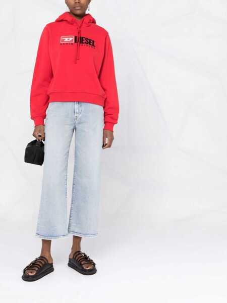 Bluze de trening Diesel Red Tag Hoodie F-Reggy-Div With Embroidery Logo Red Femei (BM 16805034) 2