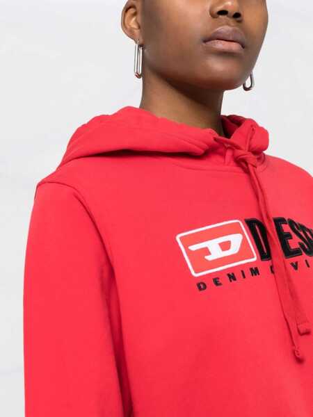 Bluze de trening Diesel Red Tag Hoodie F-Reggy-Div With Embroidery Logo Red Femei (BM 16805034) 3