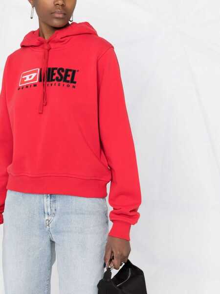 Bluze de trening Diesel Red Tag Hoodie F-Reggy-Div With Embroidery Logo Red Femei (BM 16805034) 5