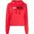 Diesel Red Tag Hoodie F-Reggy-Div With Embroidery Logo Red