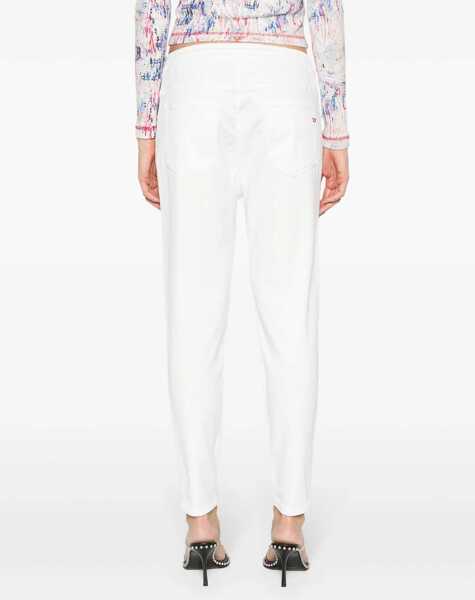 Blugi drepti Diesel Light Washed 2041 D-Fayza Jogg Jeans With Drawstring Waist White Femei (BM 16805043) 4