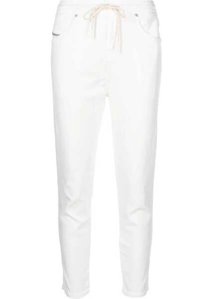 Blugi drepti Diesel Light Washed 2041 D-Fayza Jogg Jeans With Drawstring Waist White Femei (BM 16805043) 1