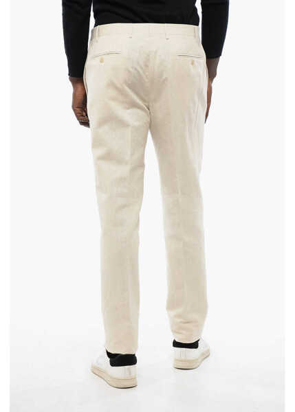 Pantaloni casual CORNELIANI Cc Collection Linen And Cotton Right Pants Beige Barbati (BM 16805241) 2