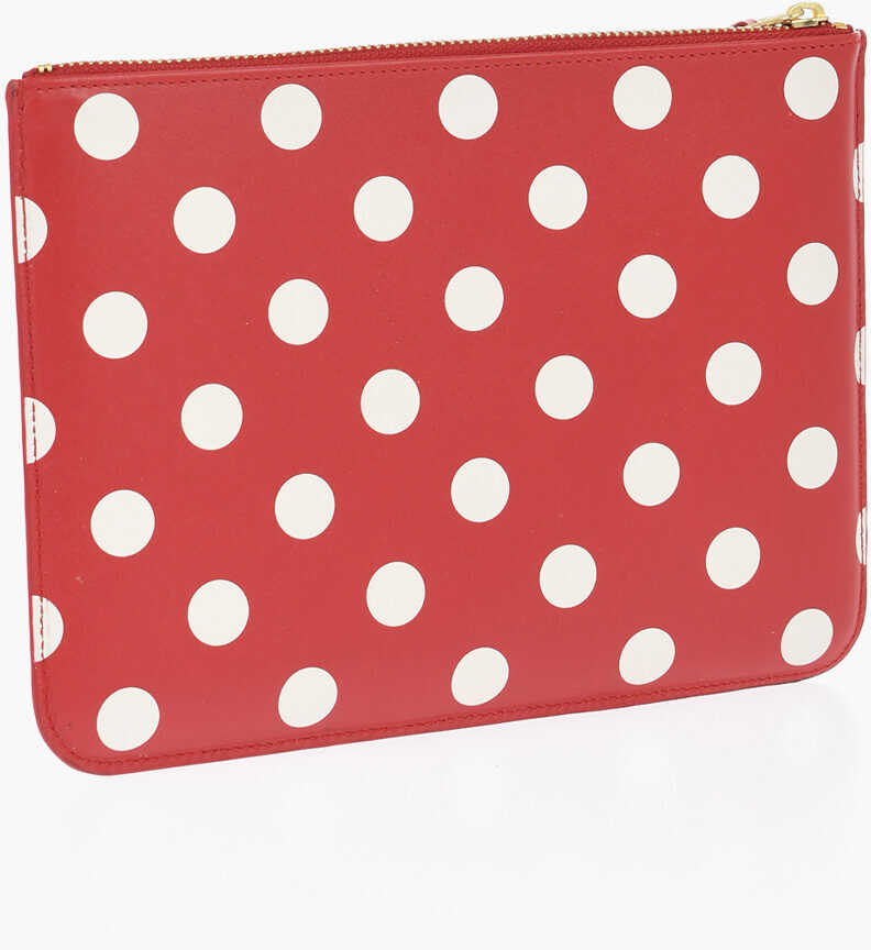 Genti plic Comme des Garons Polka Dots Leather Pochette White Femei (BM 16805271) 2