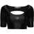 adidas Stella Mccartney Cropped Top With Contrast Logo Black
