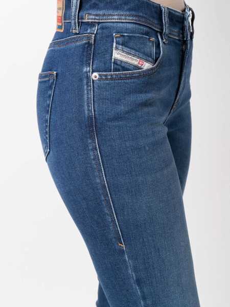 Blugi skinny Diesel Mid Waist 2017 Slandy Super Skinny Fit Jeans 12Cm L32 Blue Femei (BM 16805343) 5