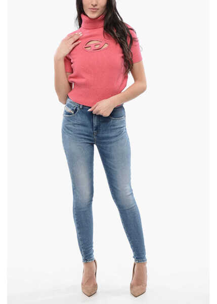 Pulovere Diesel Red Tag Turleneck Sweater M-Argaret With Cut - Out Detail An Pink Femei (BM 16805349) 4