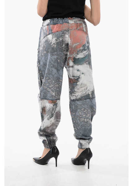 Pantaloni casual Diesel Red Tag Camouflage P-Mirt-Cmf Cargo Pants With Drawstring Wa Multicolor Femei (BM 16805436) 2