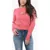 Diesel Red Tag Wool And Cashmere M-Areesa Crew-Neck Sweater With Cu Pink
