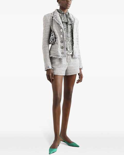 Jachete Dolce & Gabbana Jacket In Lam Boucl GREY Femei (BM 16805556) 2