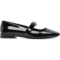 Balerini Patent Leather Ballerina "Gianni Ribbon" Femei
